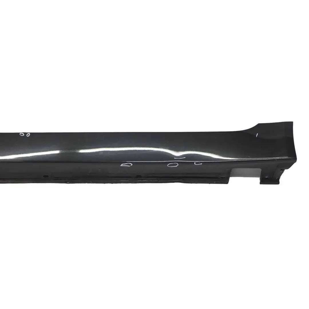 BMW E60 LCI Faldón lateral Cubre umbral de puerta Izquierdo Negro Zafiro - 475 - SKU 0422464-BS3 - Número de pieza 0422464