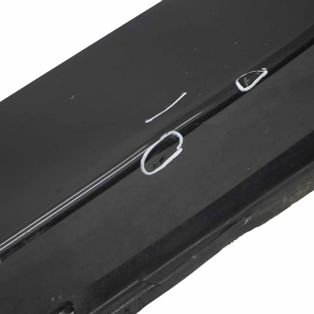 BMW E60 LCI Faldón lateral Cubre umbral de puerta Izquierdo Negro Zafiro - 475 - SKU 0422464-BS3 - Número de pieza 0422464