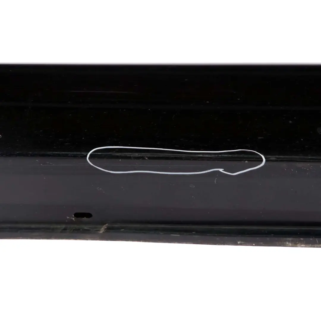BMW 5 Series E60 E61 LCI Door Sill Cover Side Skirt Left N/S Black Sapphire - 475 - SKU 0422464-BS - Part number 0422464