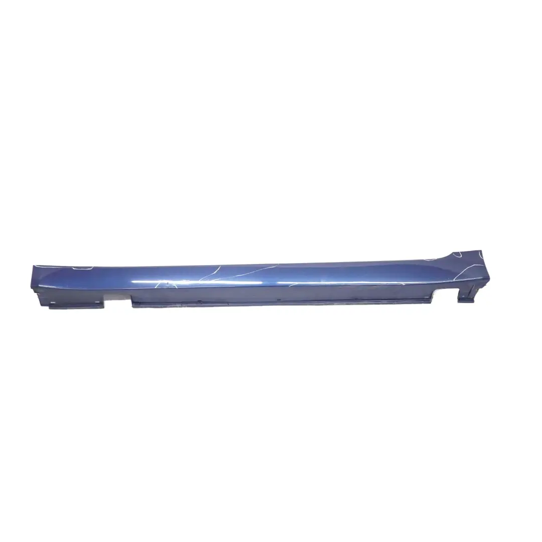 BMW 5 E60 E61 LCI Left N/S Door Sill Cover Side Skirt Tiefseeblau Blue - A76 - SKU 0422464-DSB3 - Part number 0422464