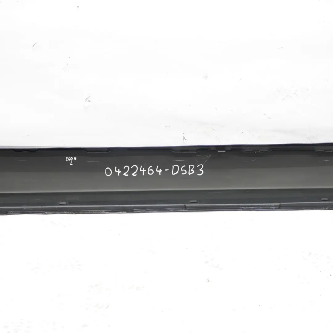 Left N/S Door Sill Cover Side Skirt Tiefseeblau Blue - A76 to BMW 5 E60 E61 LCI with Part number 0422464 BMW 5 E60 E61 LCI Left N/S Door Sill Cover Side Skirt Tiefseeblau Blue - A76 - SKU 0422464-DSB3 - Part number 0422464