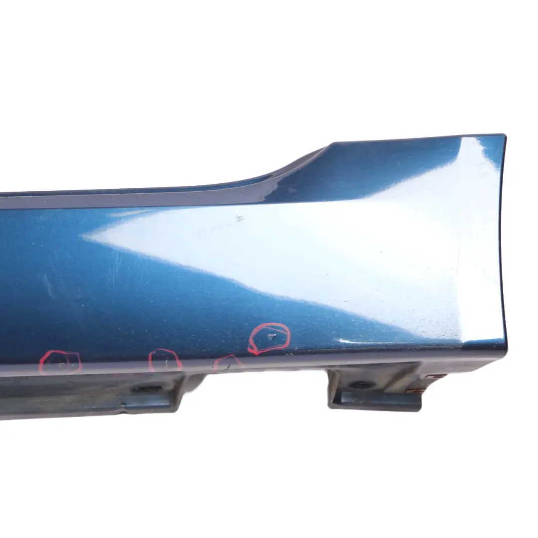 Left N/S Door Side Sill Cover Skirt Tiefseeblau Blue - A76 to BMW 5 E60 E61 LCI with Part number 0422464 BMW 5 E60 E61 LCI Left N/S Door Side Sill Cover Skirt Tiefseeblau Blue - A76 - SKU 0422464-DSB4 - Part number 0422464