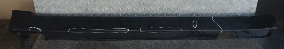 BMW 5 er E60 E61 LCI Schwellerleiste Blende Schweller Rechts Schwarz 2 - 668 - SKU 0422465-SCH2 - Teilenummer 0422465