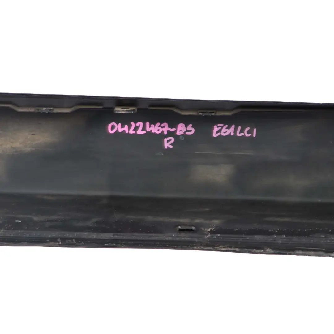 Side Skirt Door Sill Cover Right O/S E61 LCI Black Sapphire - 475 to BMW E60 LCI with Part number 422465 BMW E60 LCI Side Skirt Door Sill Cover Right O/S E61 LCI Black Sapphire - 475 - SKU 0422465-BS - Part number 422465