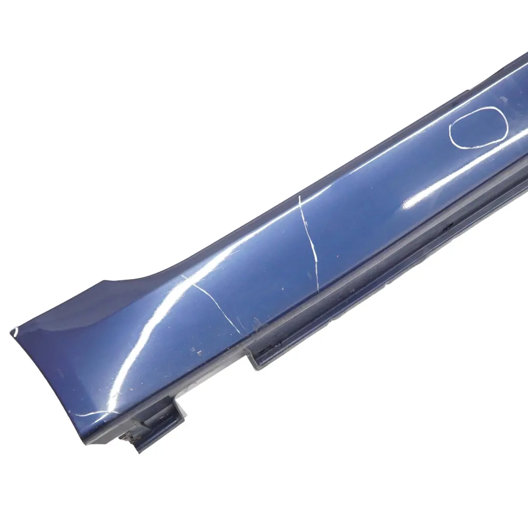BMW E60 E61 LCI Cubre Umbral de Puerta Faldon Lateral Derecho Azul A76 - SKU 0422465-DSB1 - Número de pieza 0422465