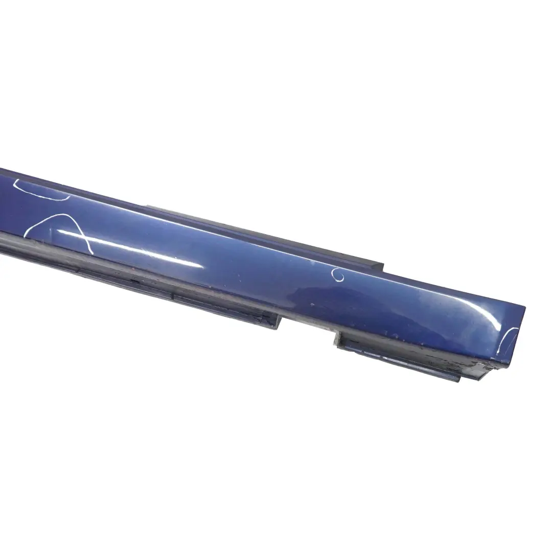 Door Sill Cover Side Skirt Right O/S Tiefseeblau Blue - A76 to BMW 5 E60 E61 LCI with Part number 0422465 BMW 5 E60 E61 LCI Door Sill Cover Side Skirt Right O/S Tiefseeblau Blue - A76 - SKU 0422465-DSB1 - Part number 0422465