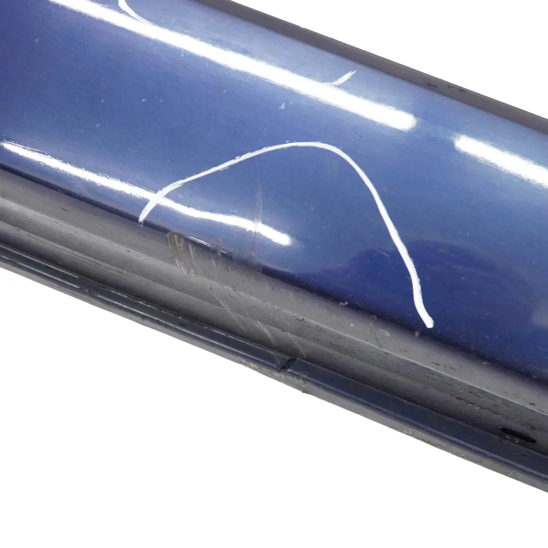BMW 5 E60 E61 LCI Door Sill Cover Side Skirt Right O/S Tiefseeblau Blue - A76 - SKU 0422465-DSB1 - Part number 0422465