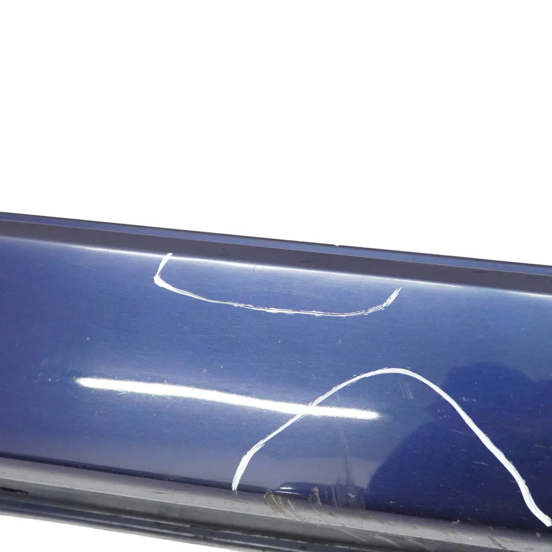 BMW 5 E60 E61 LCI Door Sill Cover Side Skirt Right O/S Tiefseeblau Blue - A76 - SKU 0422465-DSB1 - Part number 0422465
