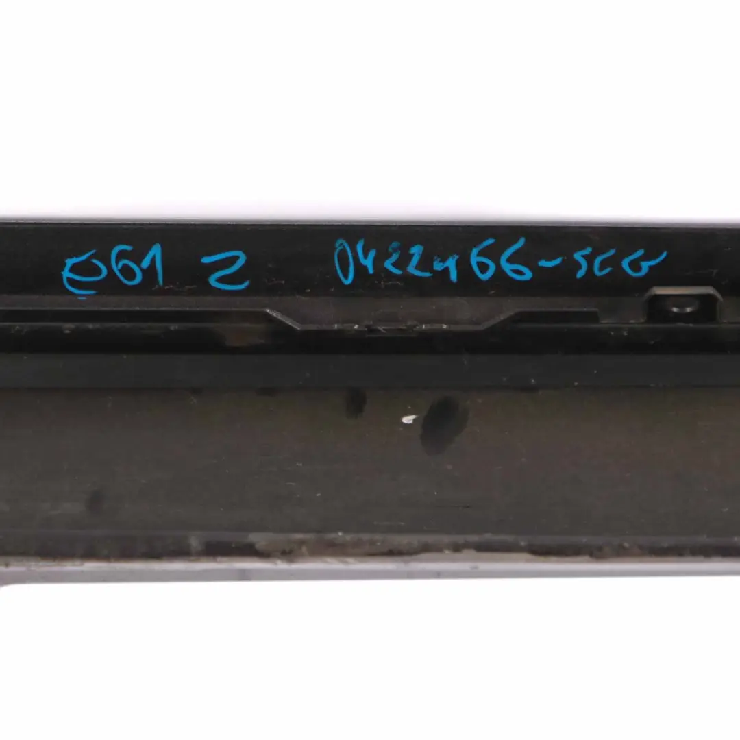 Side Skirt BMW E60 E61 LCI Left N/S Door Sill Cover Spacegrau Grey Metallic A52 to with Part number 0422466 Side Skirt BMW E60 E61 LCI Left N/S Door Sill Cover Spacegrau Grey Metallic A52 - SKU 0422466-SCG - Part number 0422466