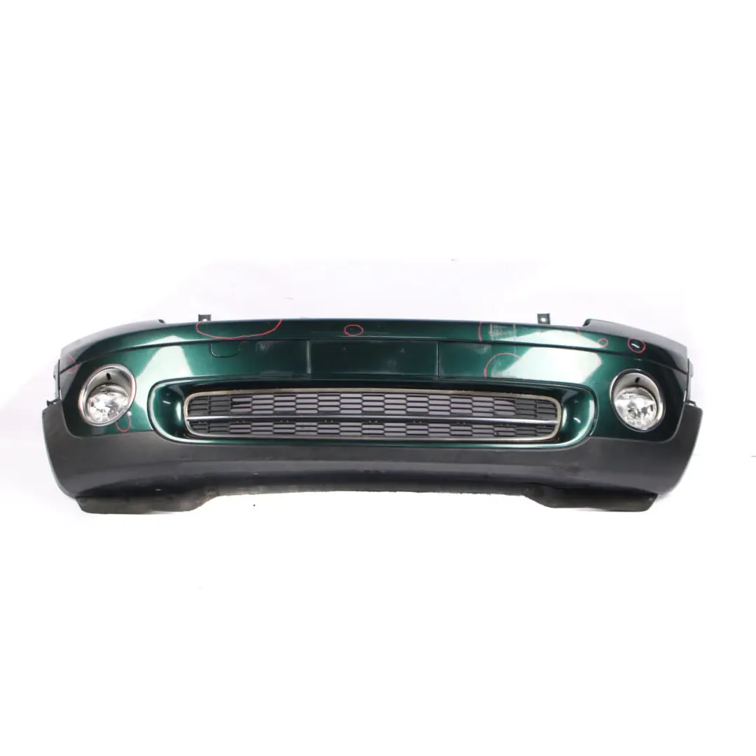 Complete Front Bumper Trim Panel British Racing Green - A67 to Mini R55 R56 with Part number 0430221 Mini R55 R56 Complete Front Bumper Trim Panel British Racing Green - A67 - SKU 0430221-BRG - Part number 0430221