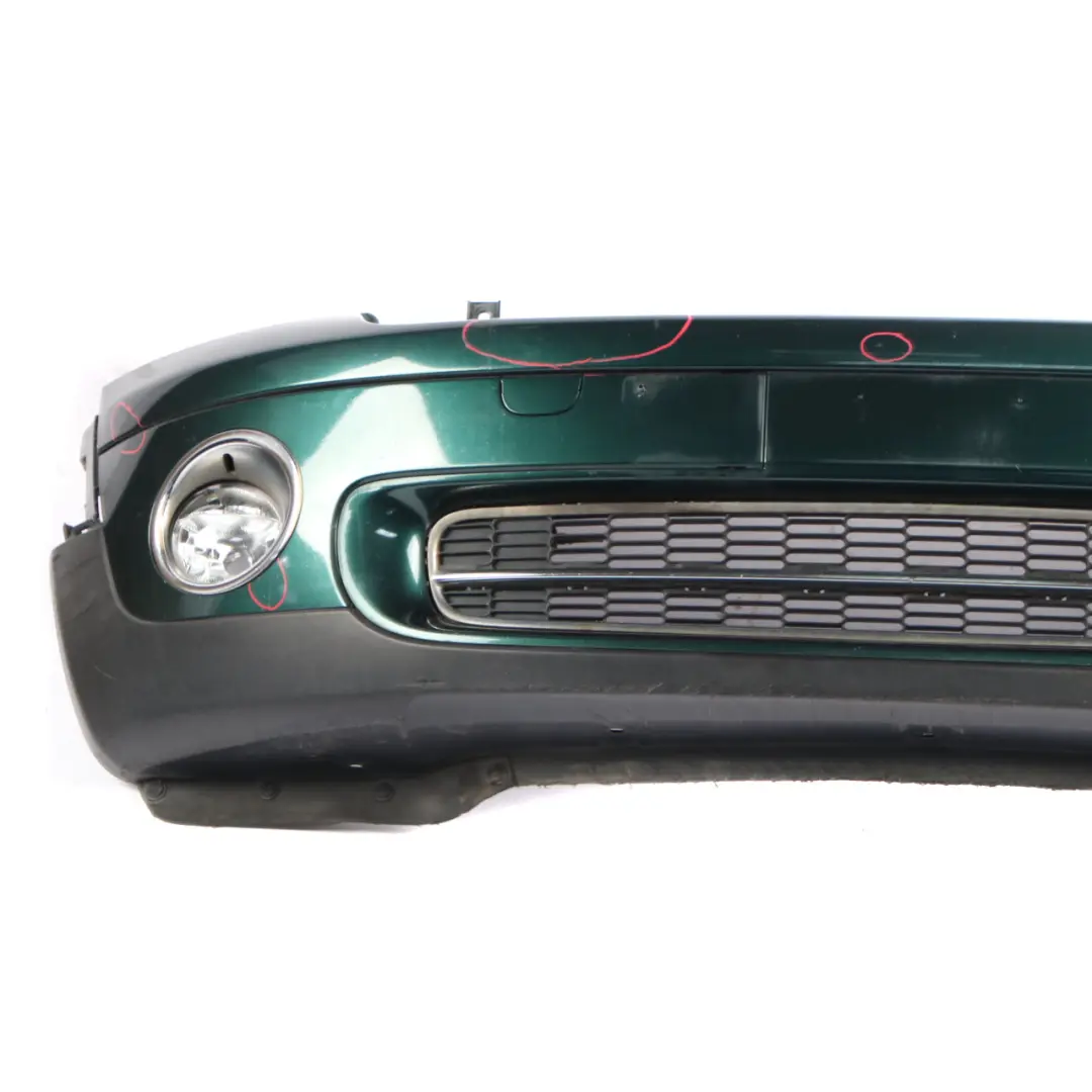Complete Front Bumper Trim Panel British Racing Green - A67 to Mini R55 R56 with Part number 0430221 Mini R55 R56 Complete Front Bumper Trim Panel British Racing Green - A67 - SKU 0430221-BRG - Part number 0430221