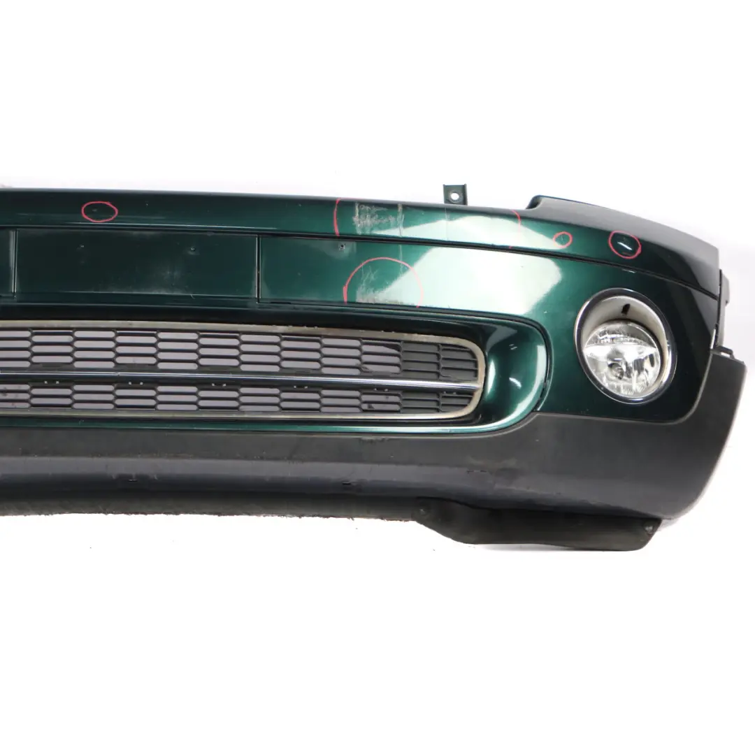 Complete Front Bumper Trim Panel British Racing Green - A67 to Mini R55 R56 with Part number 0430221 Mini R55 R56 Complete Front Bumper Trim Panel British Racing Green - A67 - SKU 0430221-BRG - Part number 0430221