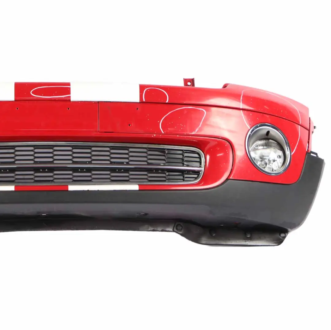 Mini Cooper R55 R56 Complete Front Bumper Trim Panel Chili Red - 851 - SKU 0430221-CHRED1 - Part number 0430221