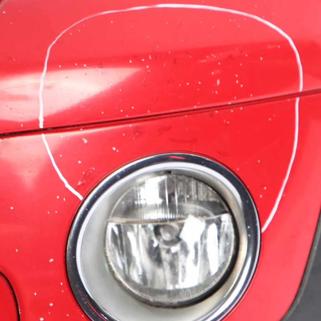 Mini Cooper R55 R56 Complete Front Bumper Trim Panel Chili Red - 851 - SKU 0430221-CHRED1 - Part number 0430221