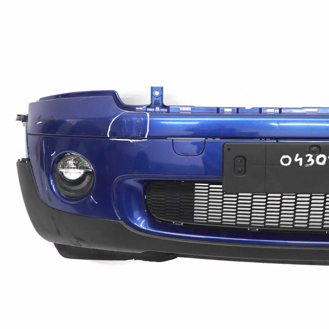 Front Bumper Trim Panel Lightning Blue Metallic - A63 to Mini R55 R56 with Part number 0430221 Mini R55 R56 Front Bumper Trim Panel Lightning Blue Metallic - A63 - SKU 0430221-LB - Part number 0430221