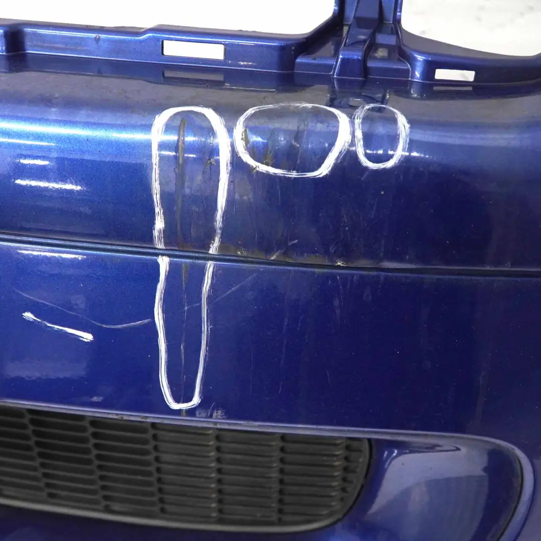 Front Bumper Trim Panel Lightning Blue Metallic - A63 to Mini R55 R56 with Part number 0430221 Mini R55 R56 Front Bumper Trim Panel Lightning Blue Metallic - A63 - SKU 0430221-LB - Part number 0430221