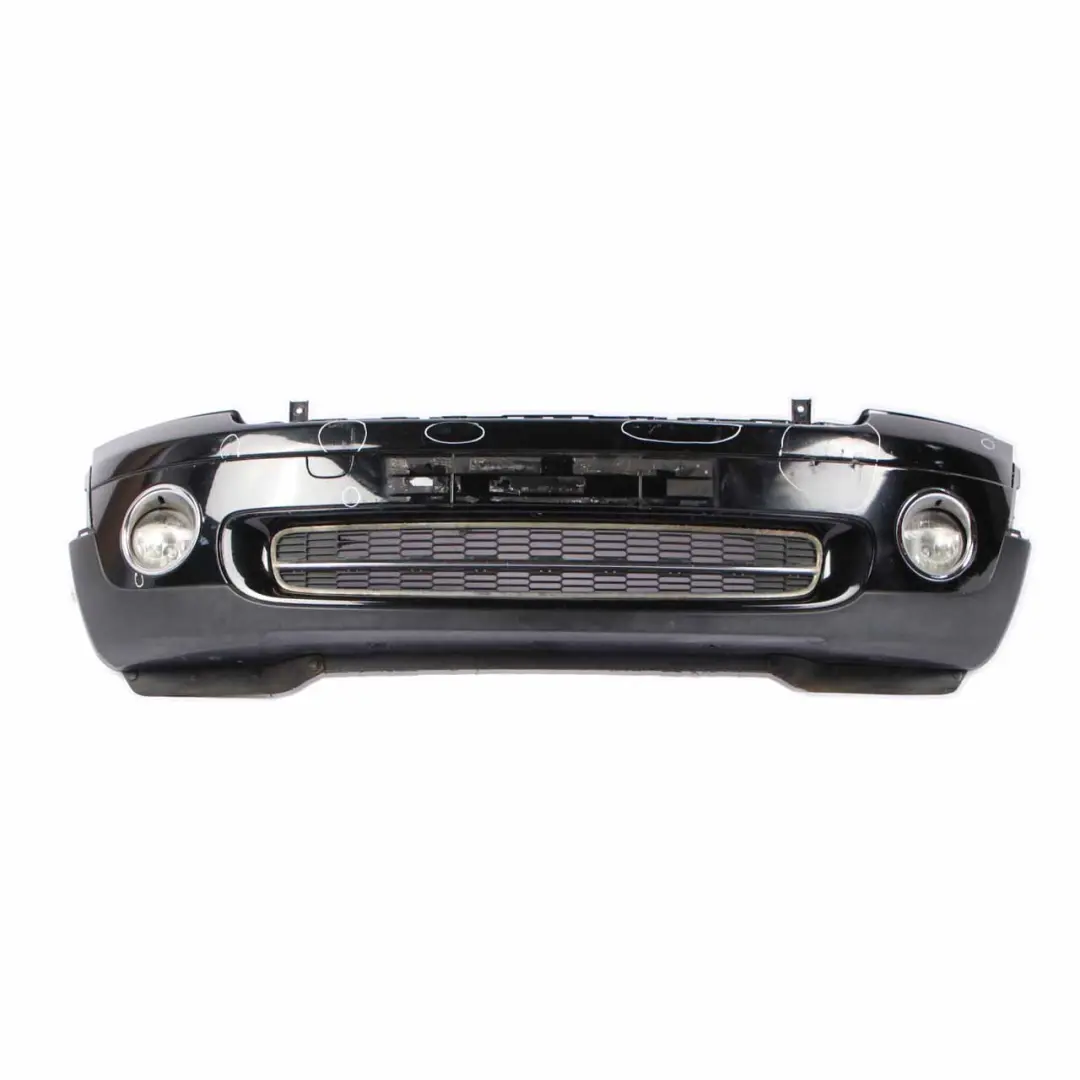 Mini R55 R56 Complete Front Bumper Trim Panel Midnight Black - A94 - SKU 0430221-MNB - Part number 0430221