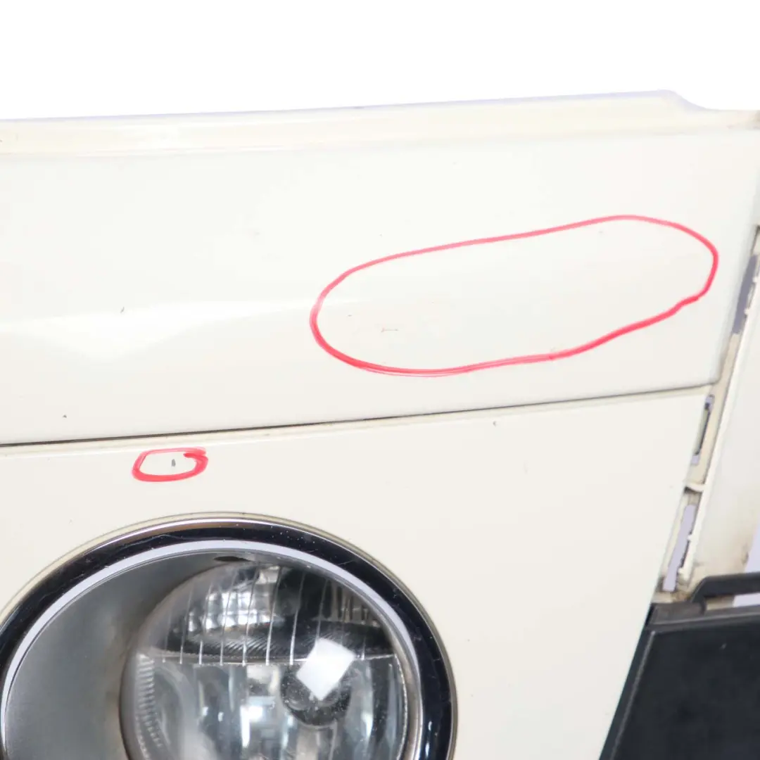 Front Bumper Complete Trim Panel Pepper White - 850 to Mini R55 R56 with Part number 0430221 Mini R55 R56 Front Bumper Complete Trim Panel Pepper White - 850 - SKU 0430221-PW2 - Part number 0430221