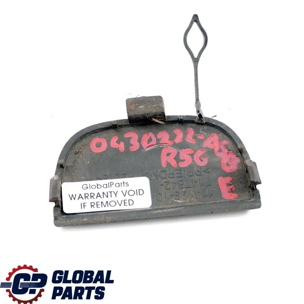 Flap Towing Eye Front Bumper Astro Black 7147842 to Mini R55 R56 R57 Cover with Part number 0430222 Mini R55 R56 R57 Cover Flap Towing Eye Front Bumper Astro Black 7147842 - SKU 0430222-ASB - Part number 0430222