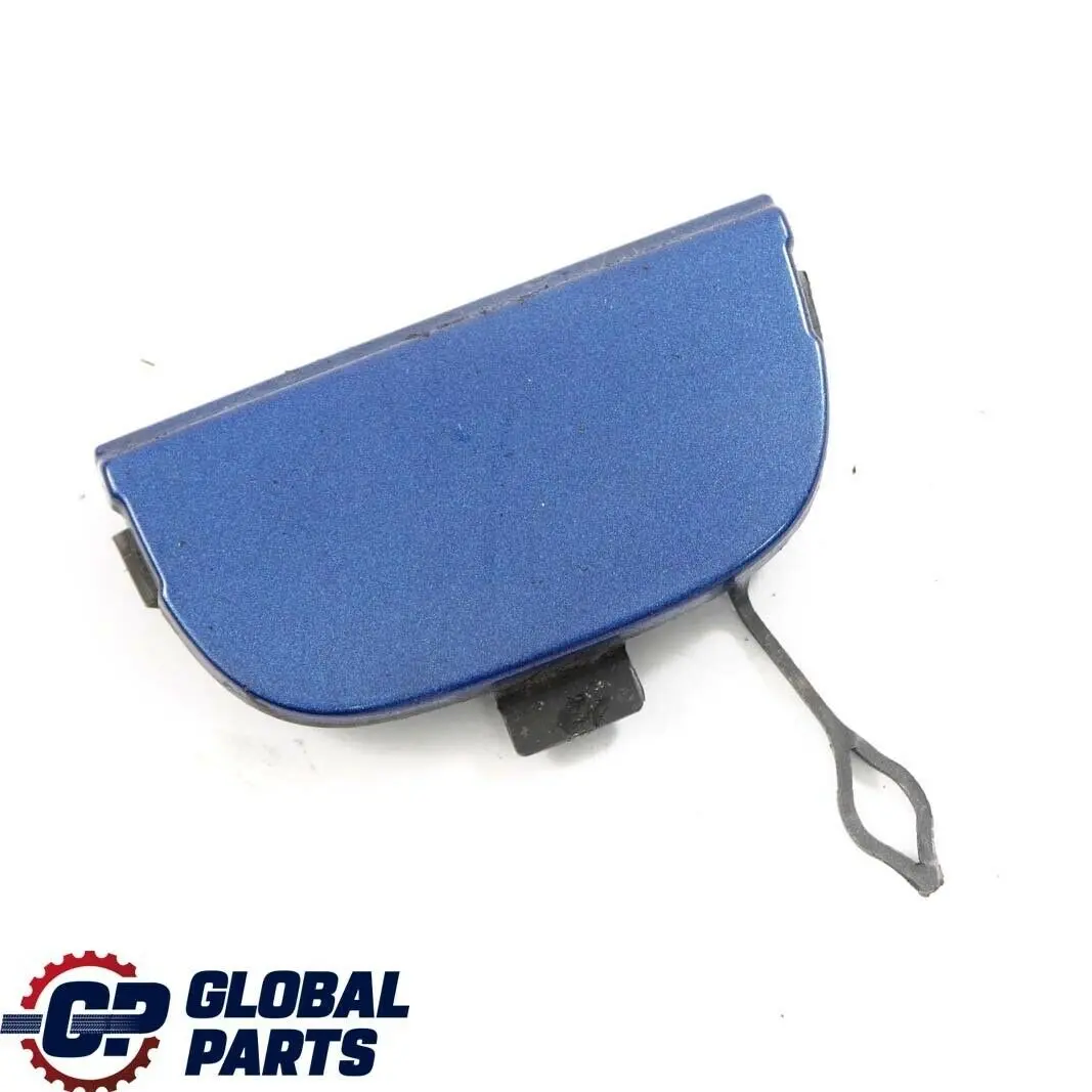 Flap Towing Eye Front Bumper Lightning Blue A63 to Mini R55 R56 R57 Cover with Part number 7147842 Mini R55 R56 R57 Cover Flap Towing Eye Front Bumper Lightning Blue A63 - SKU 0430222-LB - Part number 7147842