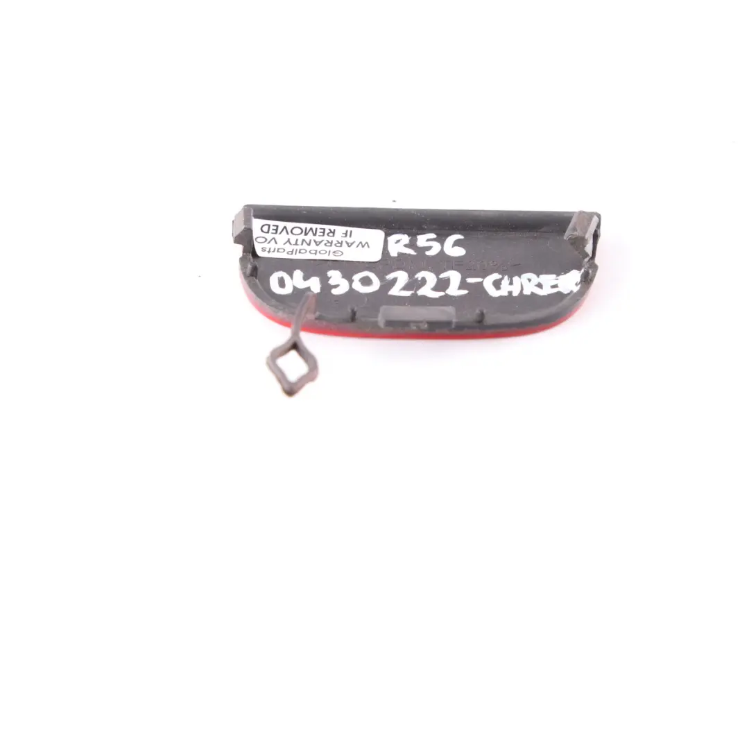 Mini R55 R56 Stoßfängerklappe Abdeckung Abschleppöse vorne Chili Rot 7147842 - SKU 0430222-CHRED - Teilenummer 0430222