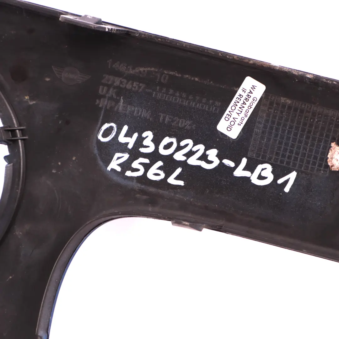 Front Bumper Trim Panel Left N/S Lightning Blue 2753657 to Mini Cooper 1 R55 R56 with Part number 0430223 Mini Cooper 1 R55 R56 Front Bumper Trim Panel Left N/S Lightning Blue 2753657 - SKU 0430223-LB1 - Part number 0430223