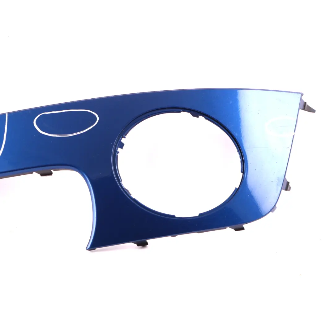 Front Bumper Trim Panel Left N/S Lightning Blue 2753657 to Mini Cooper 1 R55 R56 with Part number 0430223 Mini Cooper 1 R55 R56 Front Bumper Trim Panel Left N/S Lightning Blue 2753657 - SKU 0430223-LB1 - Part number 0430223