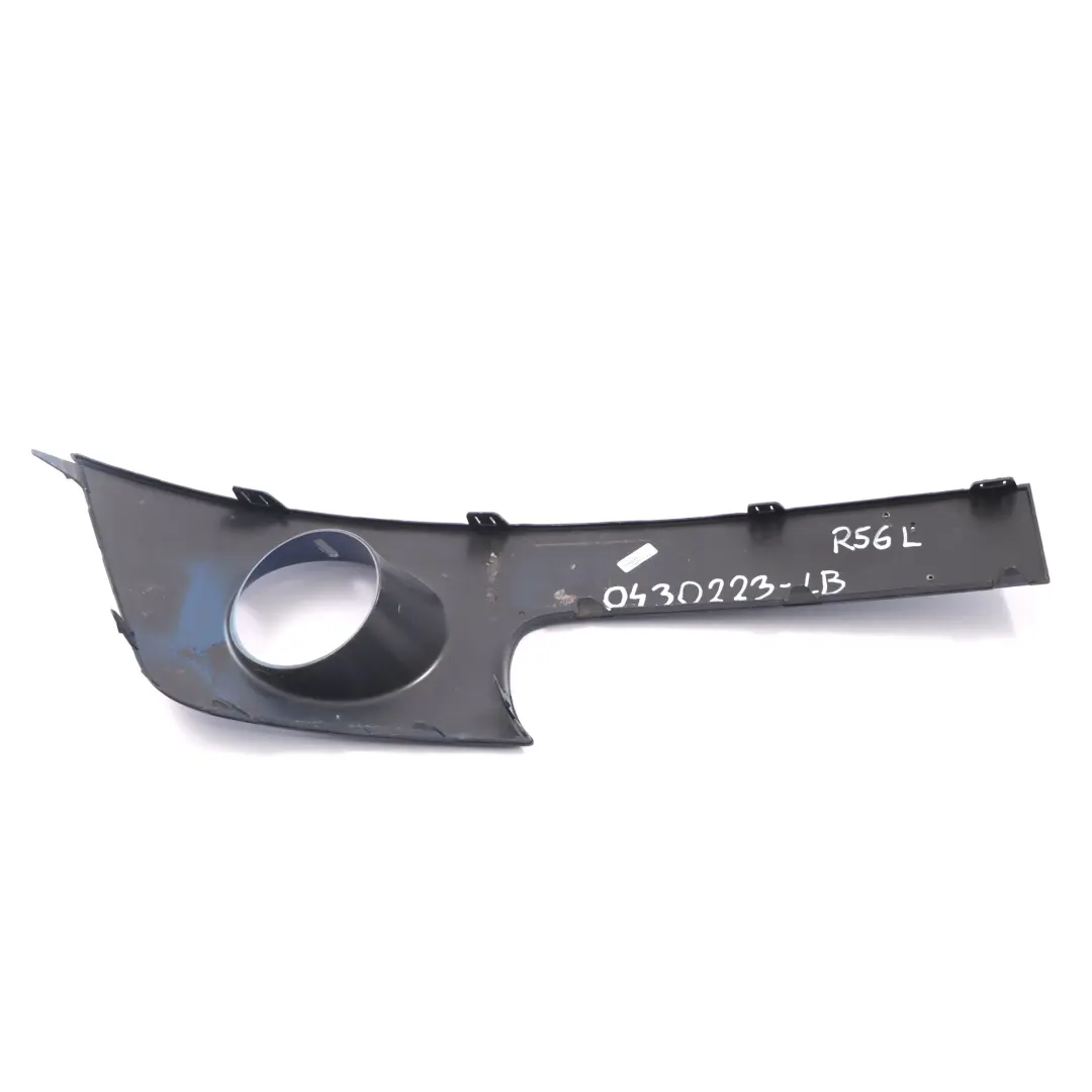 Mini R55 R56 Osłona Listwa Halogenu Zderzaka Lewa Niebieska 2751561 - SKU 0430223-LB - Numer Części 0430223