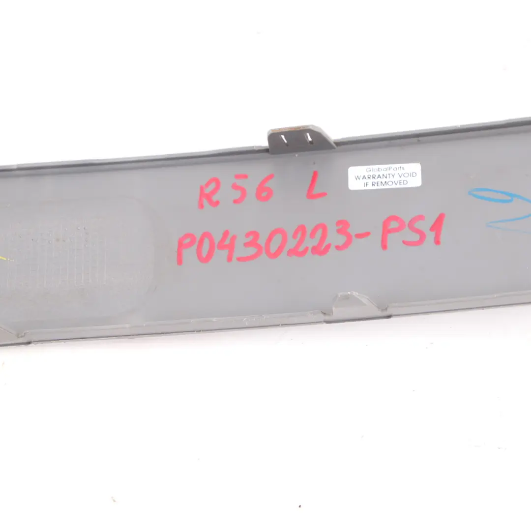 Verkleidung Vorn Links Blende Pure Silver Silber 2753657 für BMW Mini R55 R56 1 mit Teilenummer 0430223 BMW Mini R55 R56 1 Verkleidung Vorn Links Blende Pure Silver Silber 2753657 - SKU 0430223-PS2 - Teilenummer 0430223