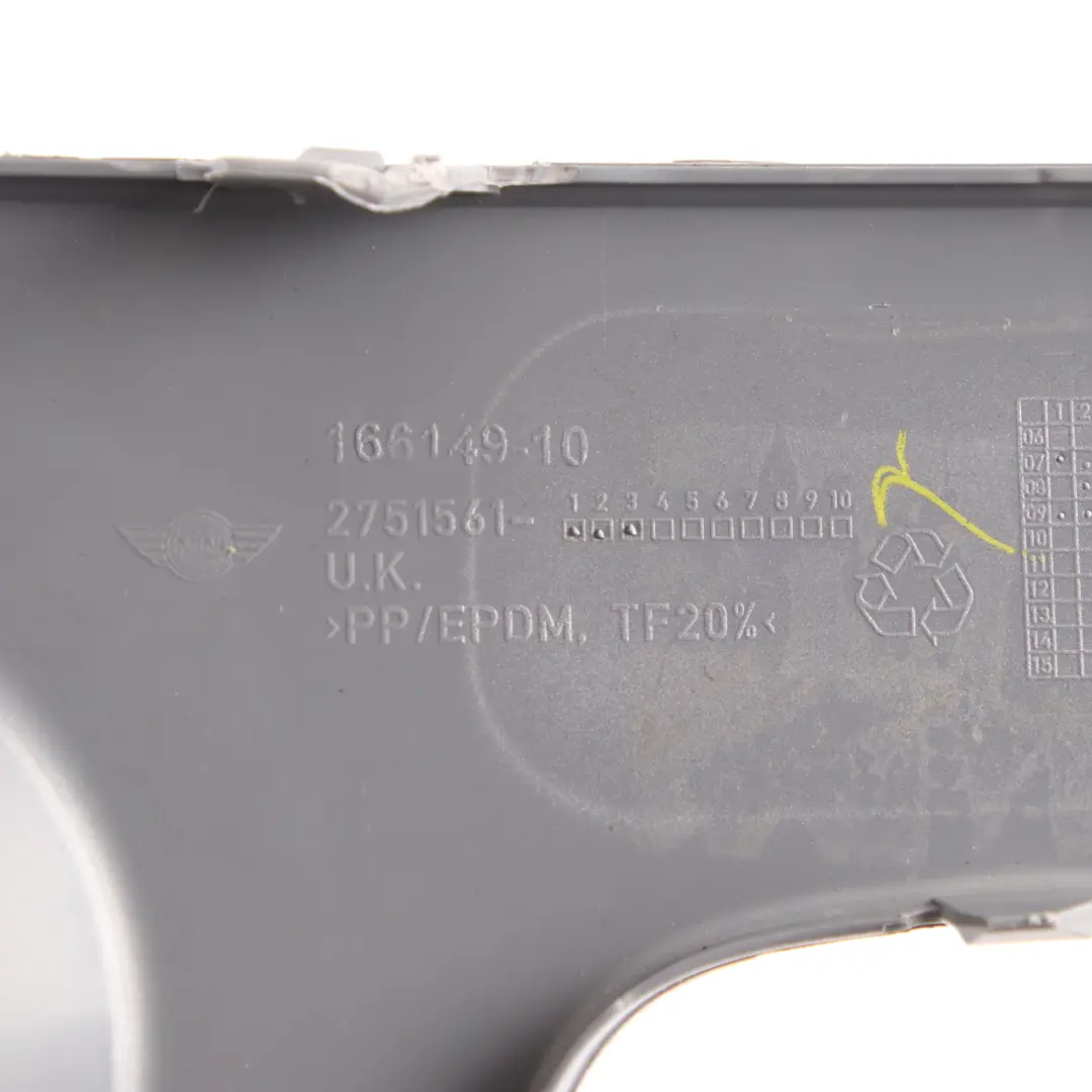 Front Bumper Trim Panel Left N/S Pure Silver 2751561 to Mini Cooper R55 R56 with Part number 0430223 Mini Cooper R55 R56 Front Bumper Trim Panel Left N/S Pure Silver 2751561 - SKU 0430223-PS2 - Part number 0430223