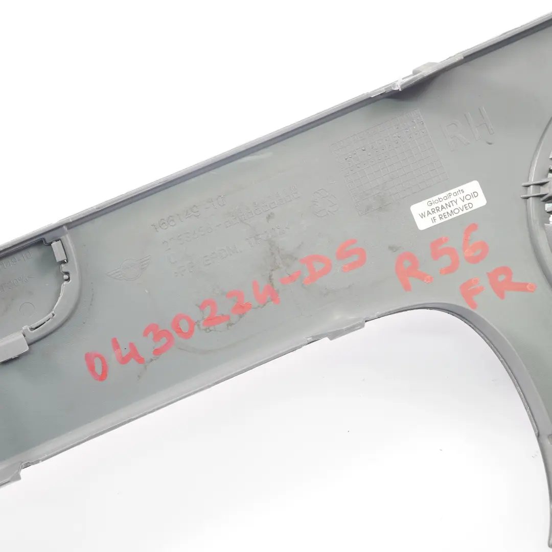 Mini R55 R56 Paraurti Anteriore Destro Argento Scuro Metallizzato 871 2751562 - SKU 0430224-DS - Numero di parte 0430224
