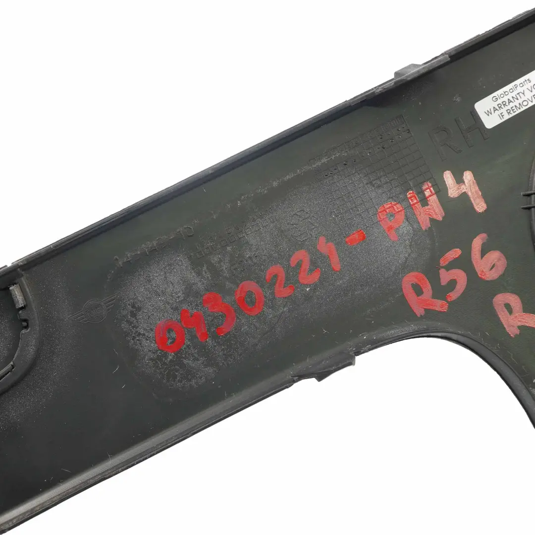 Stoßstange Blende Vorne Rechts Pepper White Weiss - 850 2751562 für Mini R55 R56 mit Teilenummer 0430224 Mini R55 R56 Stoßstange Blende Vorne Rechts Pepper White Weiss - 850 2751562 - SKU 0430224-PW4 - Teilenummer 0430224