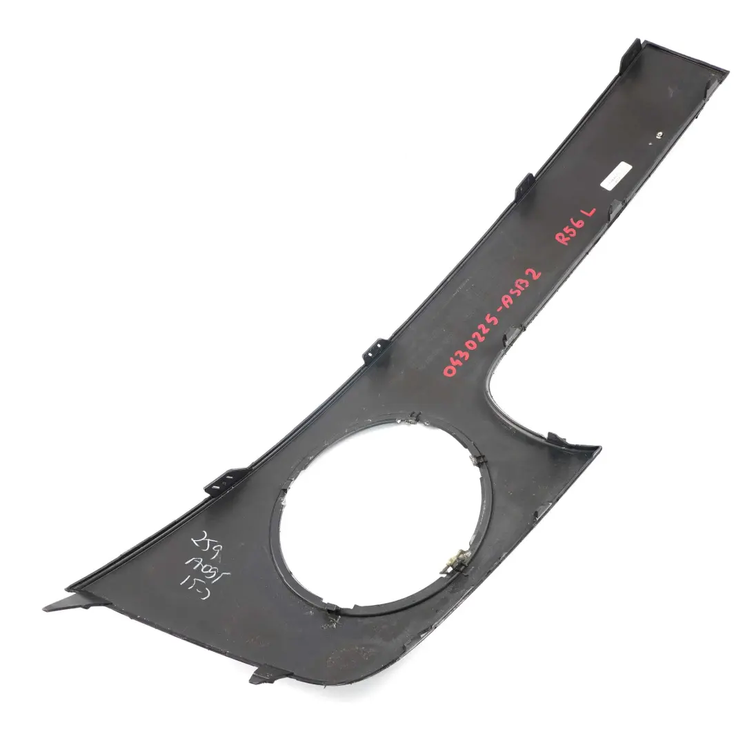 Mini Cooper R55 R56 Pare-Chocs Gauche Iris Ornementales Astro Black Noir - A25 - SKU 0430225-ASB2 - Numéro de pièce 0430225