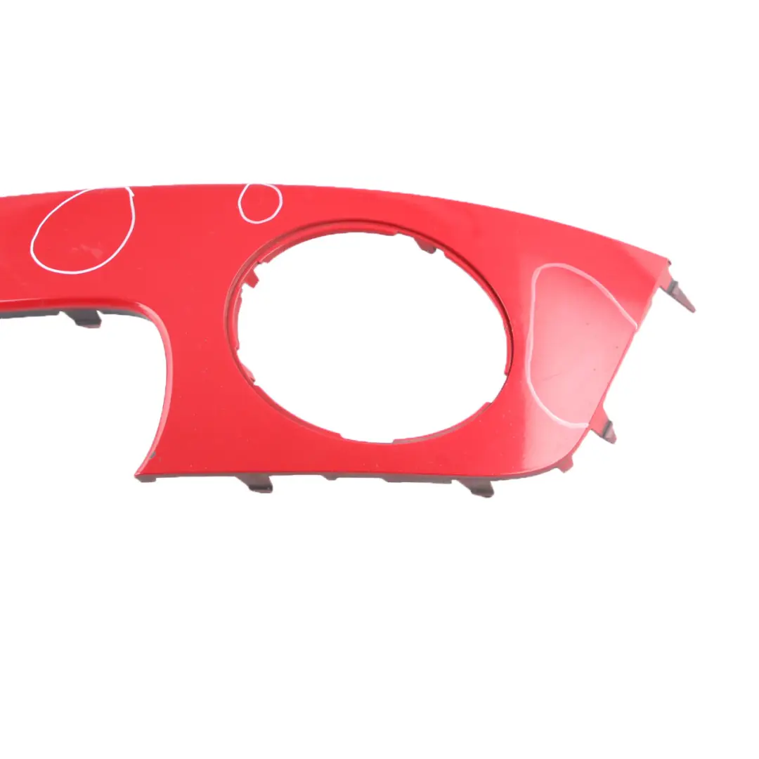 Blende Stossfänger Vorn Links Chili Red Rot - 851 für Mini Cooper R55 R56 R57 mit Teilenummer 0430225 Mini Cooper R55 R56 R57 Blende Stossfänger Vorn Links Chili Red Rot - 851 - SKU 0430225-CHRED - Teilenummer 0430225