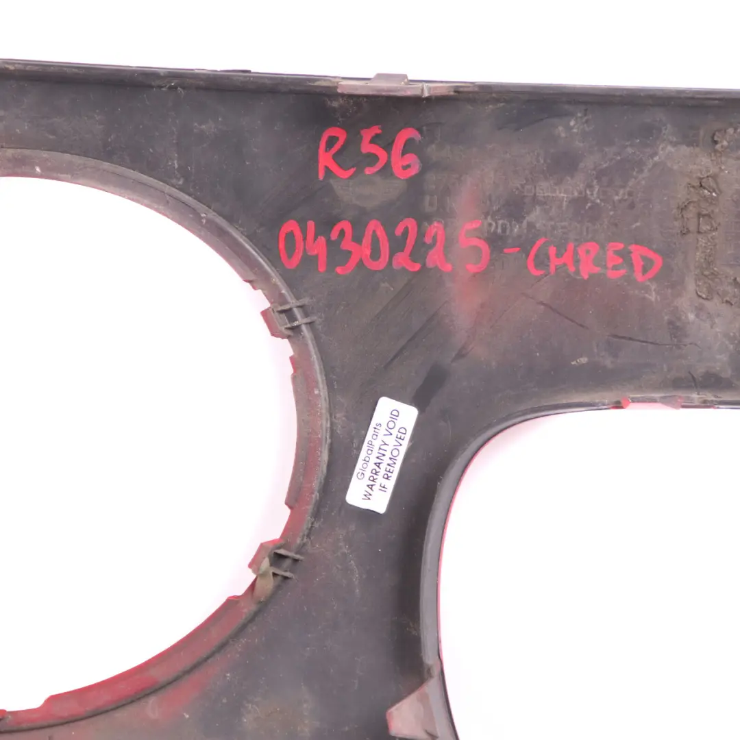 Mini Cooper R55 R56 R57 Blende Stossfänger Vorn Links Chili Red Rot - 851 - SKU 0430225-CHRED - Teilenummer 0430225