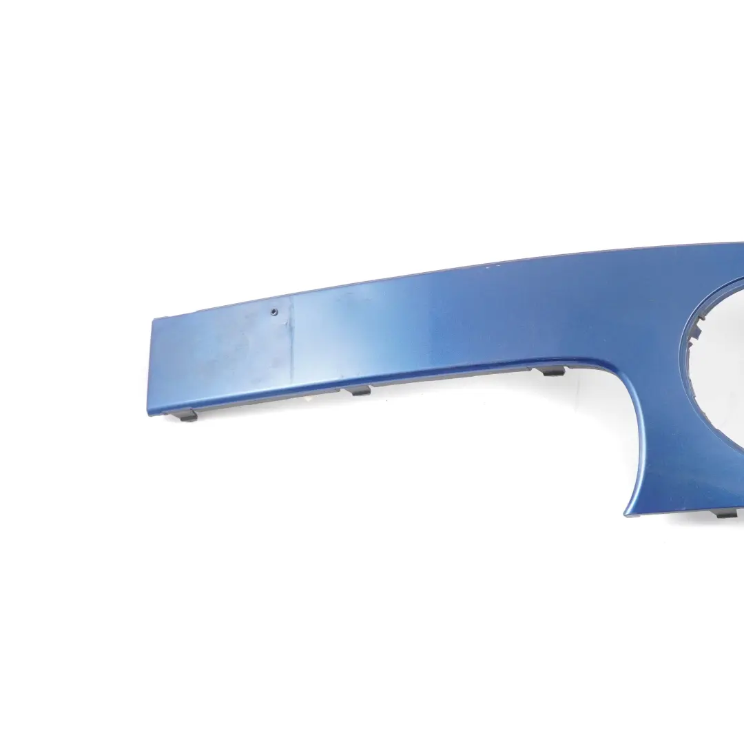 Front Bumper Trim Panel Cover Left N/S Lightning Blue to Mini Cooper One R55 R56 1 with Part number 0430225 Mini Cooper One R55 R56 1 Front Bumper Trim Panel Cover Left N/S Lightning Blue - SKU 0430225-LB1 - Part number 0430225