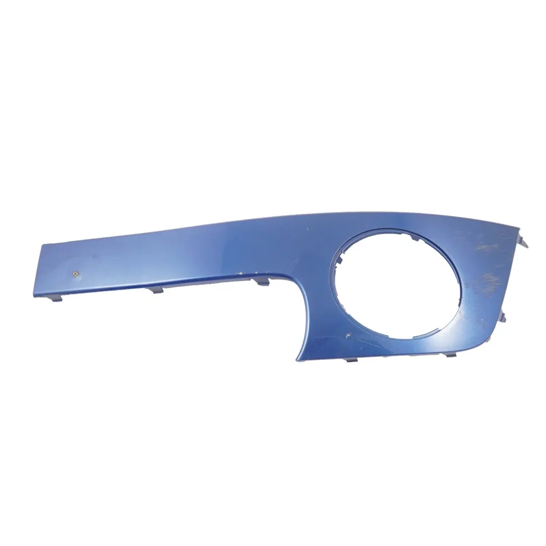Front Bumper Trim Panel Cover Left N/S Lightning Blue to Mini Cooper One R55 R56 2 with Part number 0430225 Mini Cooper One R55 R56 2 Front Bumper Trim Panel Cover Left N/S Lightning Blue - SKU 0430225-LB2 - Part number 0430225