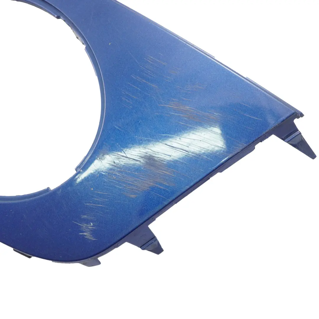 Front Bumper Trim Panel Cover Left N/S Lightning Blue to Mini Cooper One R55 R56 2 with Part number 0430225 Mini Cooper One R55 R56 2 Front Bumper Trim Panel Cover Left N/S Lightning Blue - SKU 0430225-LB2 - Part number 0430225