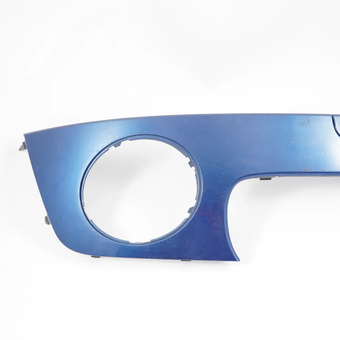 Stoßstange Zierleiste Blende Vorne Rechts Lightning Blau A63 für Mini Cooper R55 R56 mit Teilenummer 0430226 Mini Cooper R55 R56 Stoßstange Zierleiste Blende Vorne Rechts Lightning Blau A63 - SKU 0430226-LB - Teilenummer 0430226