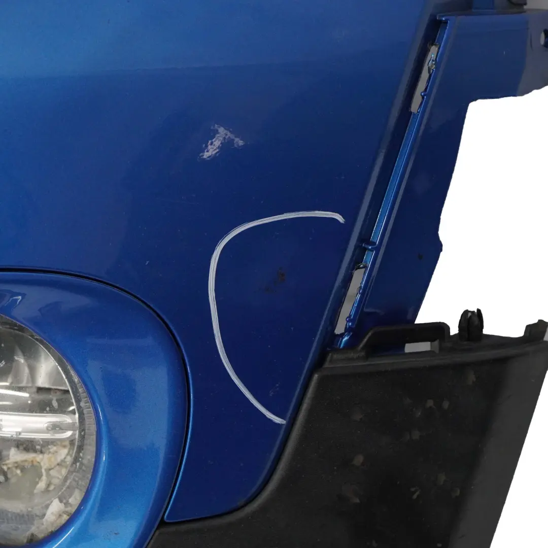 Front Bumper Cooper S Trim Panel Laser Blue Metallic - A59 to Mini R55 R56 with Part number 0430242 Mini R55 R56 Front Bumper Cooper S Trim Panel Laser Blue Metallic - A59 - SKU 0430242-LAB1 - Part number 0430242