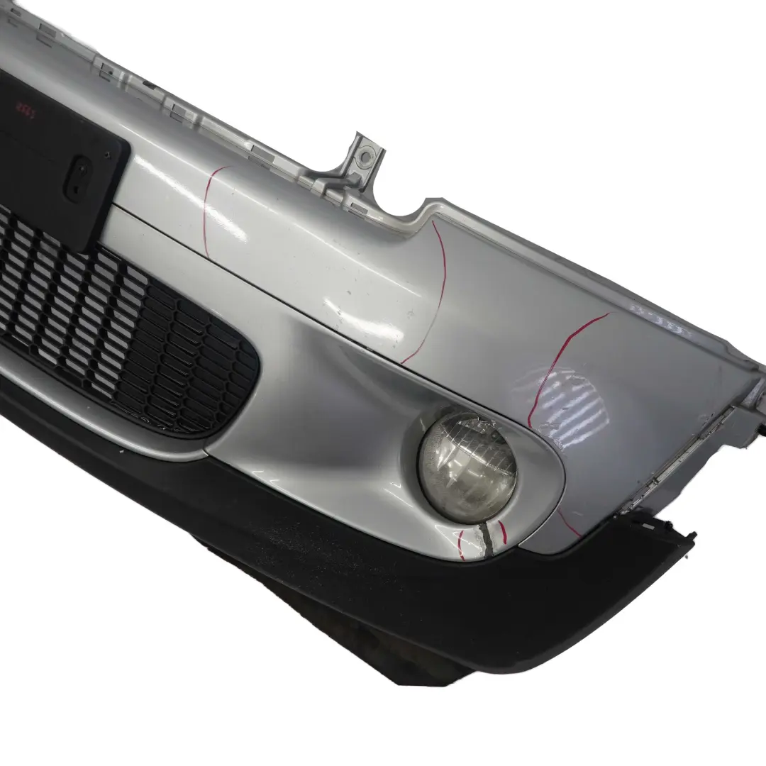 Complete Front Bumper Trim Panel Pure Silver - 900 to Mini Cooper S R55 R56 R57 with Part number 0430242 Mini Cooper S R55 R56 R57 Complete Front Bumper Trim Panel Pure Silver - 900 - SKU 0430242-PS - Part number 0430242