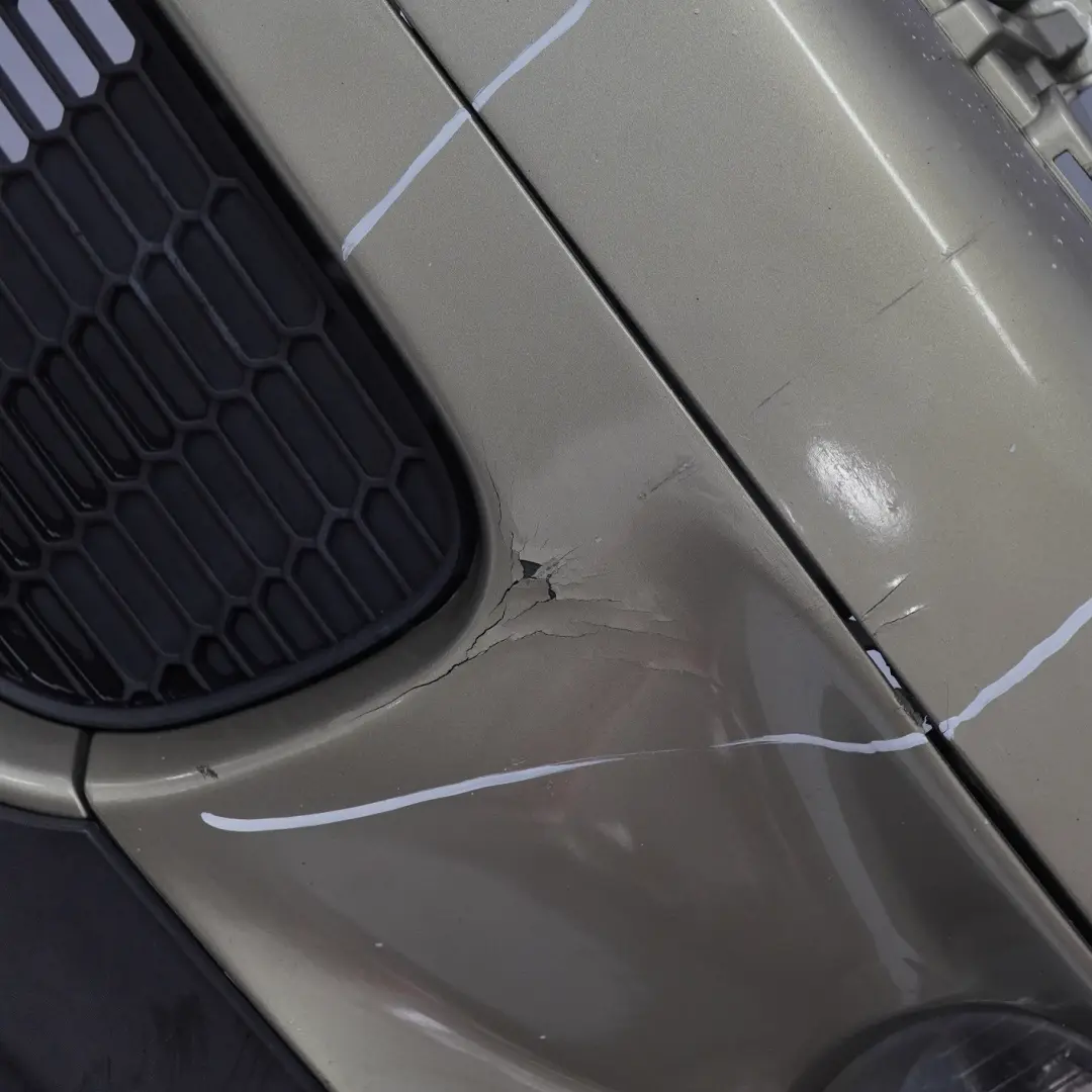 Mini Cooper S R55 R56 Complete Front Bumper Trim Panel Sparkling Silver A60 - SKU 0430242-SS2 - Part number 0430242