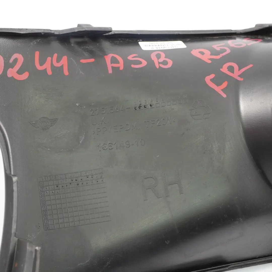 Mini R56 S Osłona listwa halogenu prawa - SKU 0430244-ASB - Numer Części 0430244