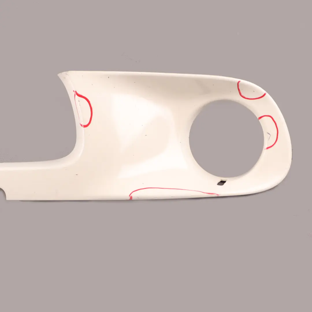 Front Bumper Trim Panel Right O/S Pepper White - 850 to Mini Cooper S R55 R56 R57 with Part number 0430244 Mini Cooper S R55 R56 R57 Front Bumper Trim Panel Right O/S Pepper White - 850 - SKU 0430244-PW1 - Part number 0430244