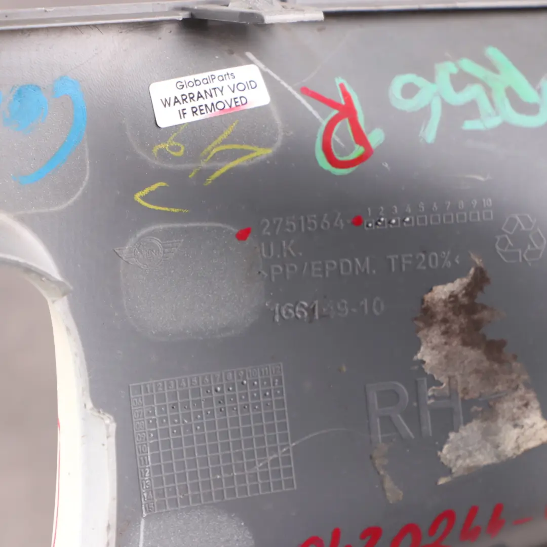 Mini R56 S Osłona listwa halogenu prawa - SKU 0430244-PW1 - Numer Części 0430244