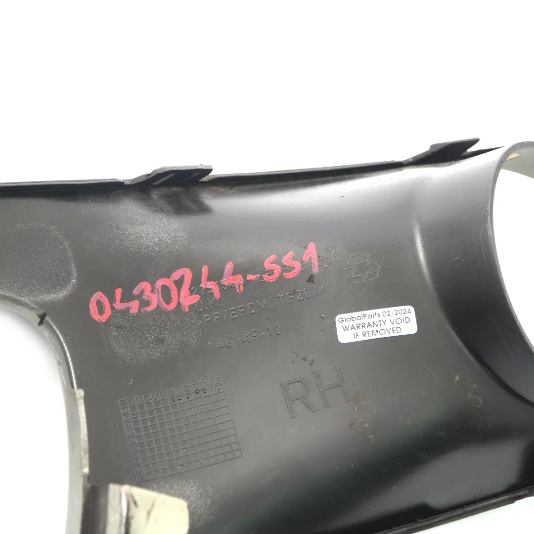 Mini Cooper S R55 R56 Front Bumper Trim Panel Right O/S Sparkling Silver A60 - SKU 0430244-SS1 - Part number 0430244