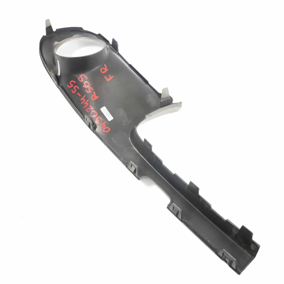 Front Bumper Trim Panel Right O/S Sparkling Silver A60 to Mini Cooper S R55 R56 with Part number 0430244 Mini Cooper S R55 R56 Front Bumper Trim Panel Right O/S Sparkling Silver A60 - SKU 0430244-SS - Part number 0430244