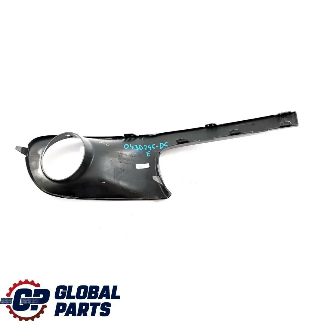 Mini Cooper S R55 R56 Front Bumper Left N/S Trim Panel Dark Silver Metallic - SKU 0430245-DS - Part number 0430245