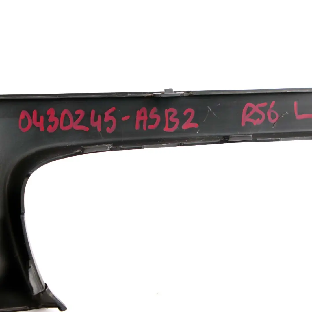 Mini Cooper S 2 R55 R56 Front Bumper Left N/S Trim Panel Cover Astro Black A25 - SKU 0430245-ASB2 - Part number 0430245