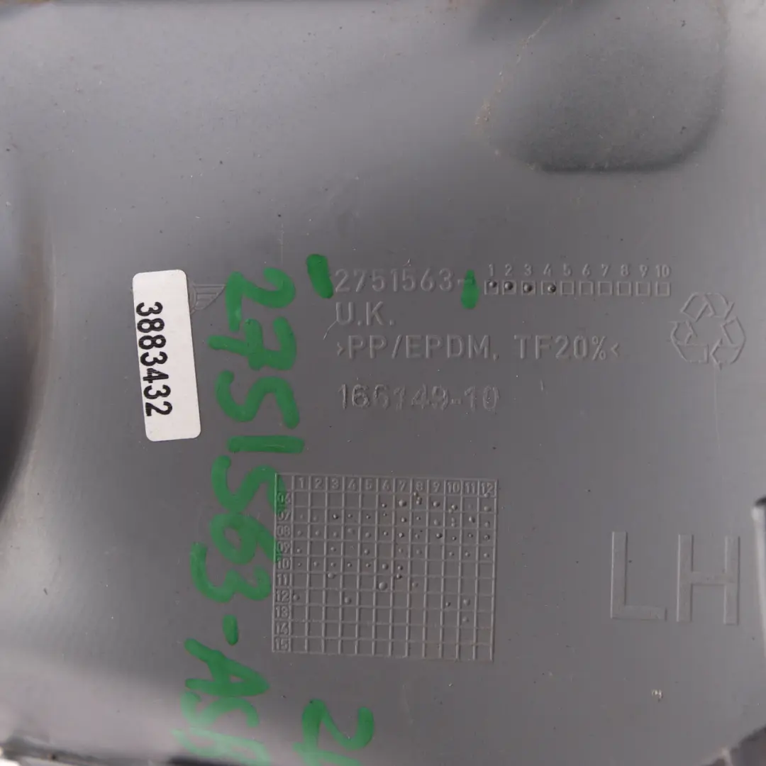 Front Bumper Left N/S Trim Panel Cover Astro Black A25 to Mini Cooper S R55 R56 3 with Part number 0430245 Mini Cooper S R55 R56 3 Front Bumper Left N/S Trim Panel Cover Astro Black A25 - SKU 0430245-ASB3 - Part number 0430245